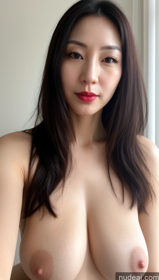 related ai porn images free for Woman One Beautiful Lipstick 40s Black Hair Korean Fairer Skin Perfect Boobs Close-up View