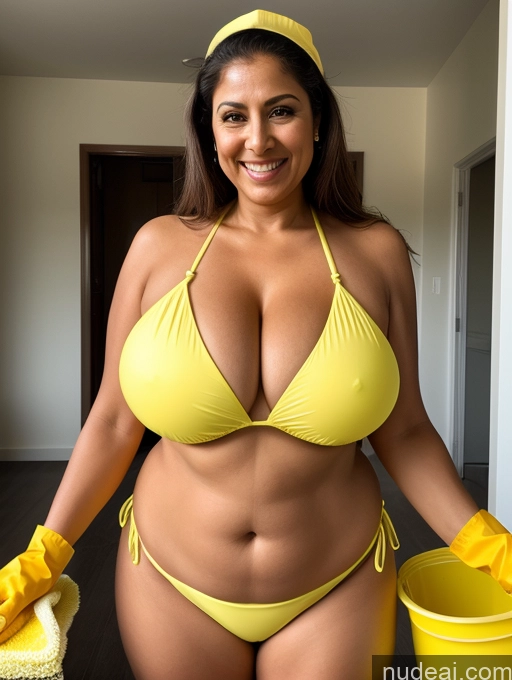 related ai porn images free for One Busty Huge Boobs Thick Tanned Skin 60s Middle Eastern Front View Maid Microkini Thong Laughing Construction Worker