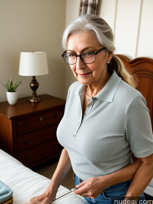 related ai porn images free for 80s Czech Skinny Busty Glasses Ponytail Blouse Polo Jeans Detailed Bedroom Professor Close-up View Working Out