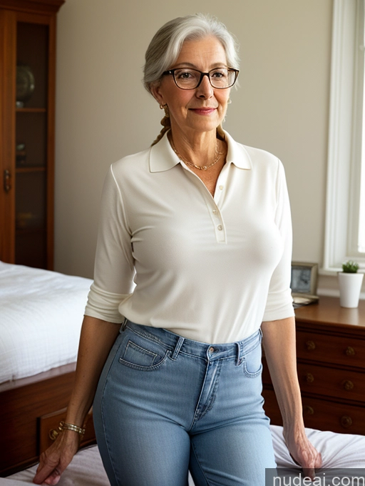 related ai porn images free for 80s Czech Skinny Busty Glasses Ponytail Blouse Polo Jeans Detailed Bedroom Professor Close-up View Bending Over