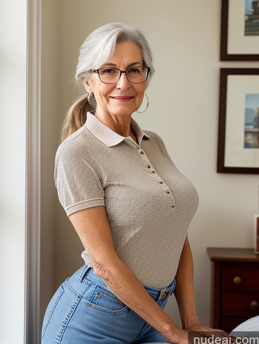 related ai porn images free for 80s Czech Skinny Busty Glasses Ponytail Blouse Polo Jeans Detailed Bedroom Professor Close-up View Bending Over