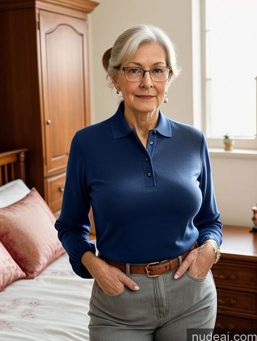 related ai porn images free for 80s Czech Skinny Busty Glasses Ponytail Blouse Polo Jeans Detailed Bedroom Professor