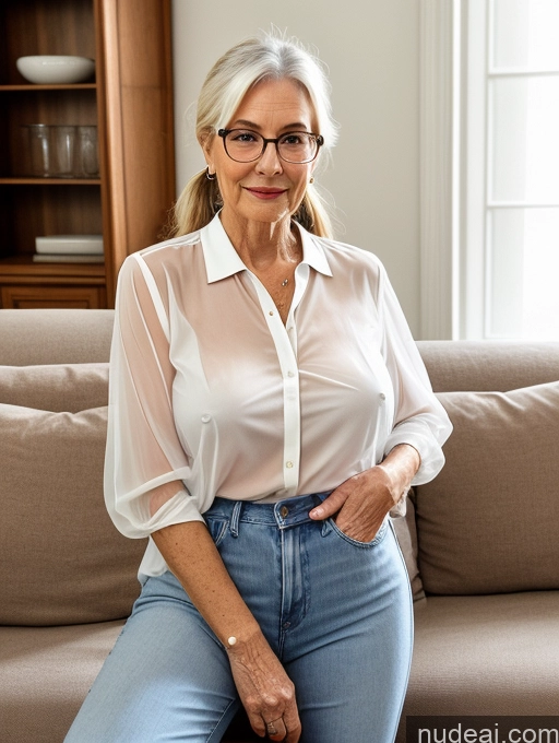 related ai porn images free for 80s Czech Skinny Busty Glasses Ponytail Blouse Polo Jeans Detailed Chemise Couch Transparent