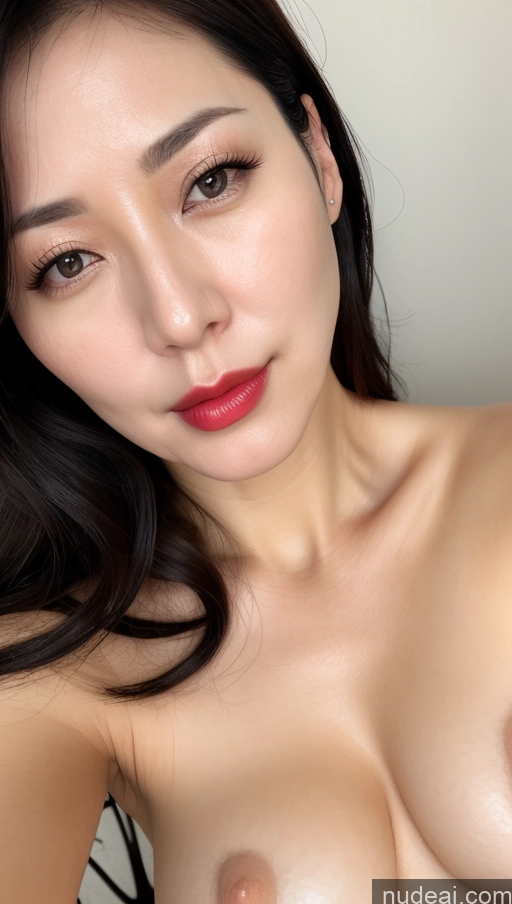 related ai porn images free for Woman One Perfect Boobs Beautiful Lipstick Fairer Skin 40s Black Hair Korean Close-up View