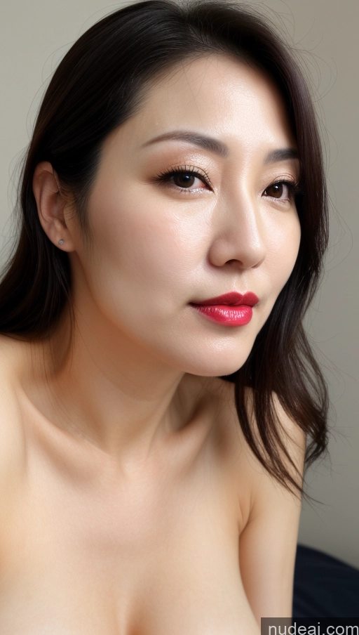 related ai porn images free for Woman One Perfect Boobs Beautiful Lipstick Fairer Skin 40s Black Hair Korean Close-up View