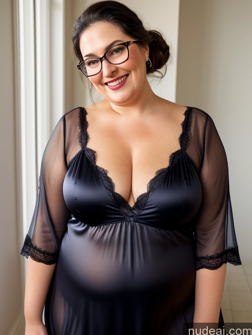 related ai porn images free for 70s Jewish Chubby Busty Glasses Ponytail Chemise Dress Nightgown Detailed Laughing Satin Transparent Changing Room Black Hair Fat