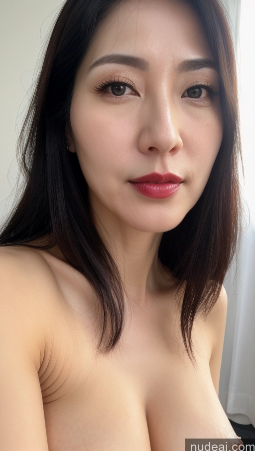 related ai porn images free for One Lipstick Fairer Skin 40s Black Hair Korean Close-up View Woman Perfect Boobs Beautiful