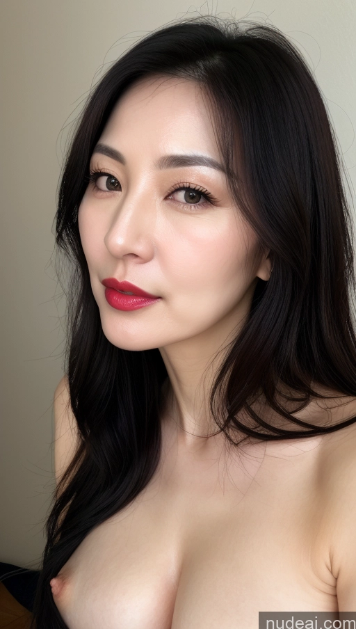 related ai porn images free for One Lipstick Fairer Skin 40s Black Hair Korean Close-up View Woman Perfect Boobs Beautiful