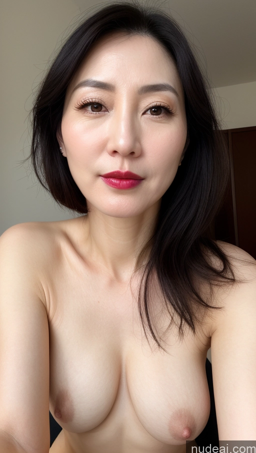 related ai porn images free for One Lipstick Fairer Skin 40s Black Hair Korean Close-up View Woman Perfect Boobs Beautiful