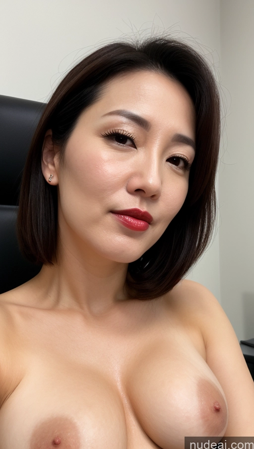 related ai porn images free for Woman One Perfect Boobs Beautiful Lipstick Fairer Skin 40s Black Hair Korean Close-up View Office Cumshot