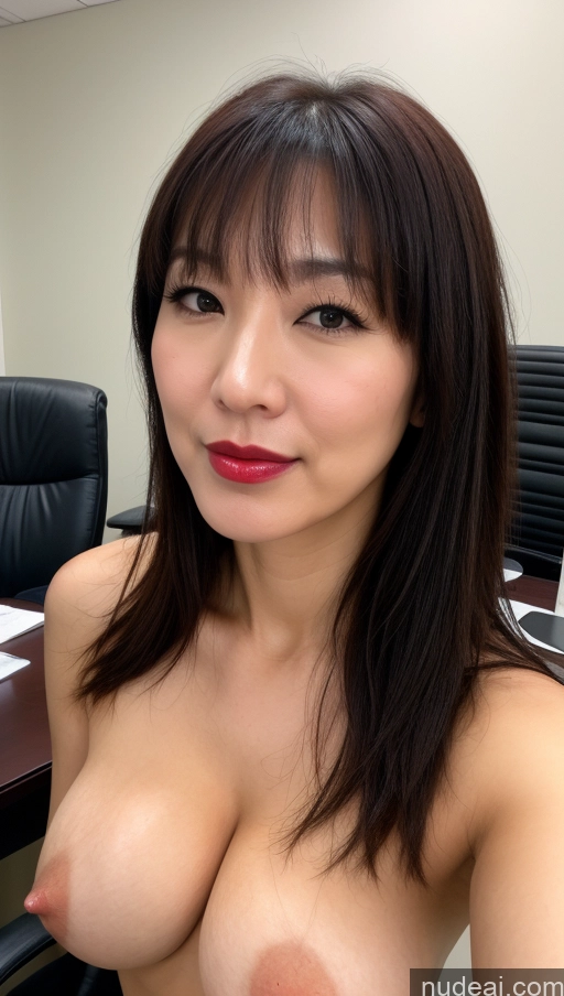 related ai porn images free for Woman One Perfect Boobs Beautiful Lipstick Fairer Skin 40s Black Hair Korean Close-up View Office Cumshot Bangs