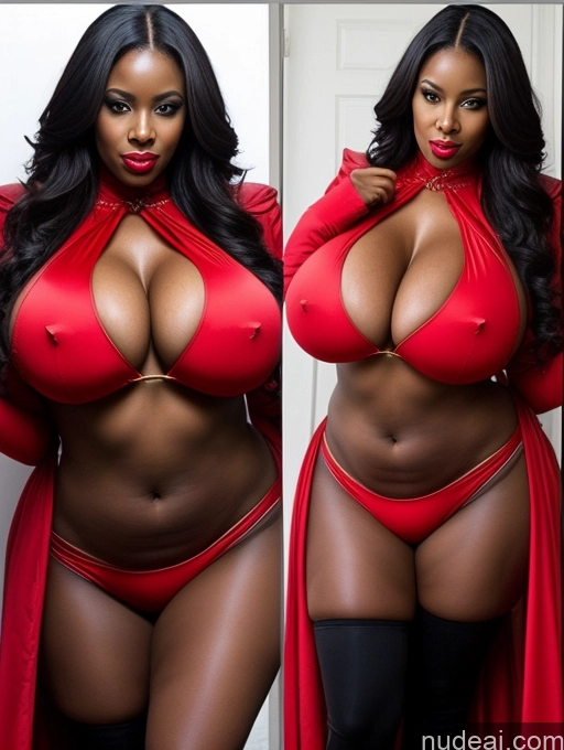 related ai porn images free for Woman Busty Huge Boobs Beautiful Lipstick Big Ass Abs 40s Seductive African Devil