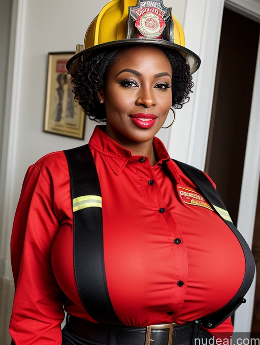 related ai porn images free for Woman Busty Huge Boobs Beautiful Lipstick Big Ass Abs 40s Seductive African Firefighter