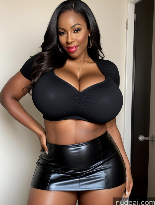 related ai porn images free for Woman Busty Huge Boobs Beautiful Lipstick Big Ass Abs 40s Seductive African Mini Skirt