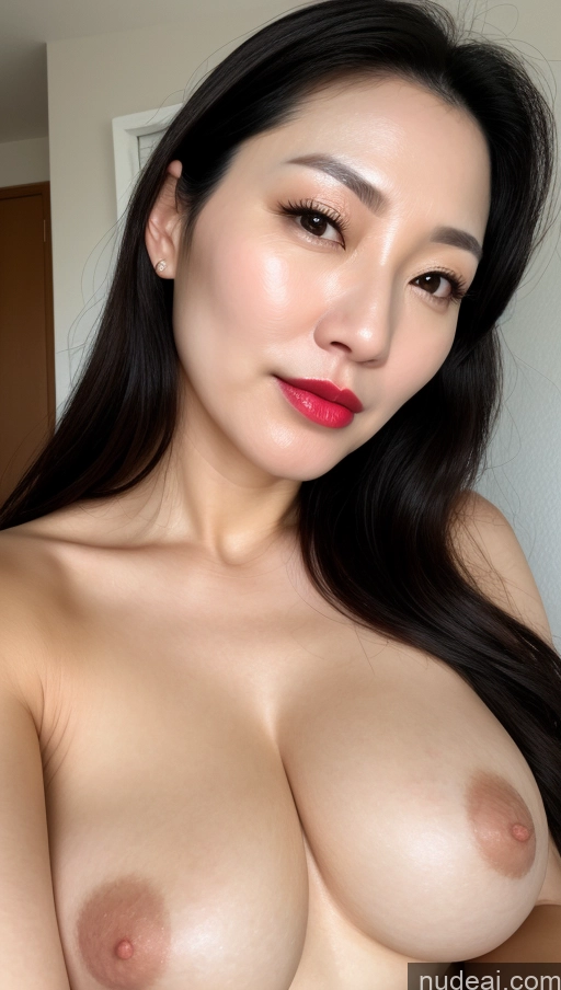 related ai porn images free for Woman One Perfect Boobs Beautiful Lipstick Fairer Skin 40s Black Hair Korean Close-up View