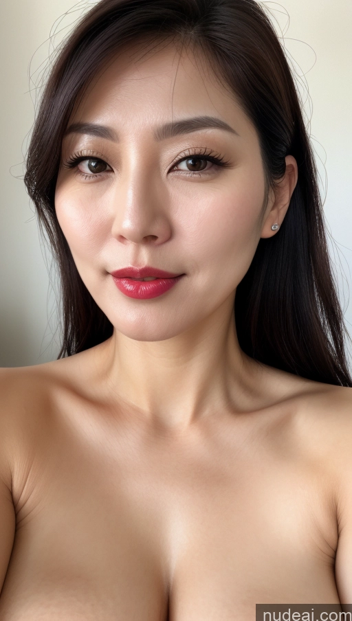related ai porn images free for Woman One Perfect Boobs Beautiful Lipstick Fairer Skin 40s Black Hair Korean Close-up View