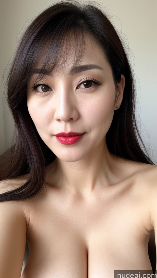 related ai porn images free for Woman One Perfect Boobs Beautiful Lipstick Fairer Skin 40s Black Hair Korean Close-up View