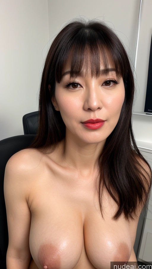 related ai porn images free for Woman One Lipstick Fairer Skin 40s Black Hair Korean Close-up View Cumshot Office Perfect Boobs Bangs