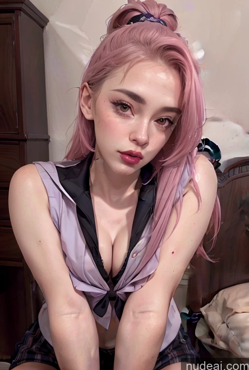 related ai porn images free for Woman Several Skinny Perfect Body Small Tits 20s Seductive Pouting Lips Sexy Face Pink Hair Long Hair Skin Detail (beta) Bedroom Downblouse: 俯身露乳 JK Uniform Cleavage Bright Lighting Dark Lighting Detailed Simple
