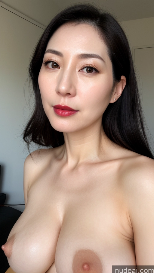 related ai porn images free for Woman One Lipstick Fairer Skin 40s Black Hair Korean Close-up View Beautiful Perfect Boobs