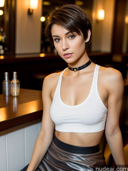 related ai porn images free for Beautiful Small Ass Skinny Abs 18 Serious Seductive Ginger Short Hair Bar Tank Top Mini Skirt Jewelry Transparent Sorority Choker White Small Tits Perfect Boobs