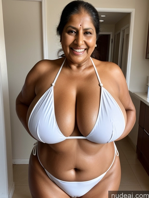 related ai porn images free for One Busty Huge Boobs Thick Tanned Skin Laughing Front View Microkini Thong 70s Indian Maid