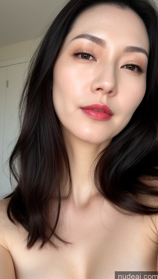 related ai porn images free for Woman One Lipstick Fairer Skin 40s Black Hair Korean Beautiful Perfect Boobs Close-up View