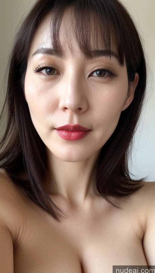 related ai porn images free for Woman One Lipstick Fairer Skin 40s Black Hair Korean Beautiful Perfect Boobs Close-up View
