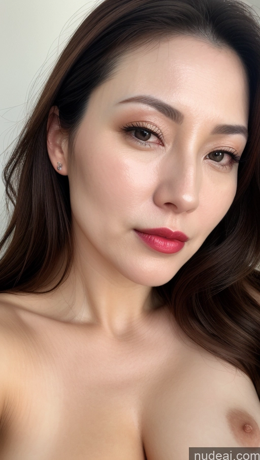 related ai porn images free for Woman One Lipstick Fairer Skin 40s Korean Beautiful Perfect Boobs Close-up View Brunette