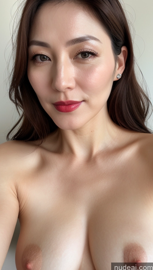 related ai porn images free for Woman One Lipstick Fairer Skin 40s Korean Beautiful Perfect Boobs Close-up View Brunette
