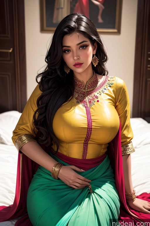related ai porn images free for One 30s Seductive Black Hair Long Hair Film Photo Front View Bright Lighting Woman Chubby Thick Salwar Middle Eastern