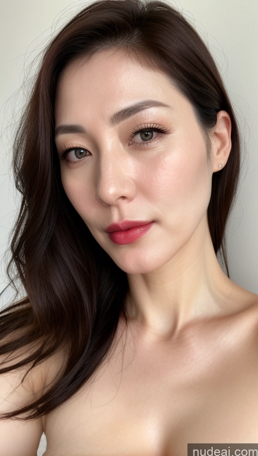 related ai porn images free for Woman One Lipstick Fairer Skin 40s Korean Beautiful Perfect Boobs Close-up View Brunette