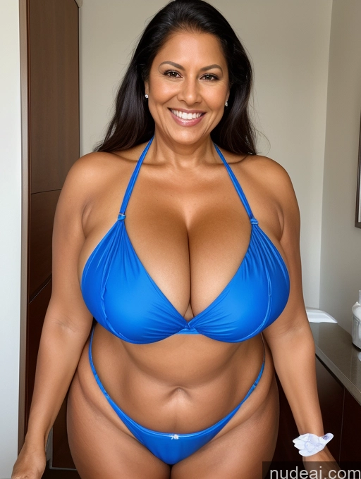 related ai porn images free for One Busty Huge Boobs Thick Tanned Skin 60s Laughing Native American Front View Maid Microkini Thong
