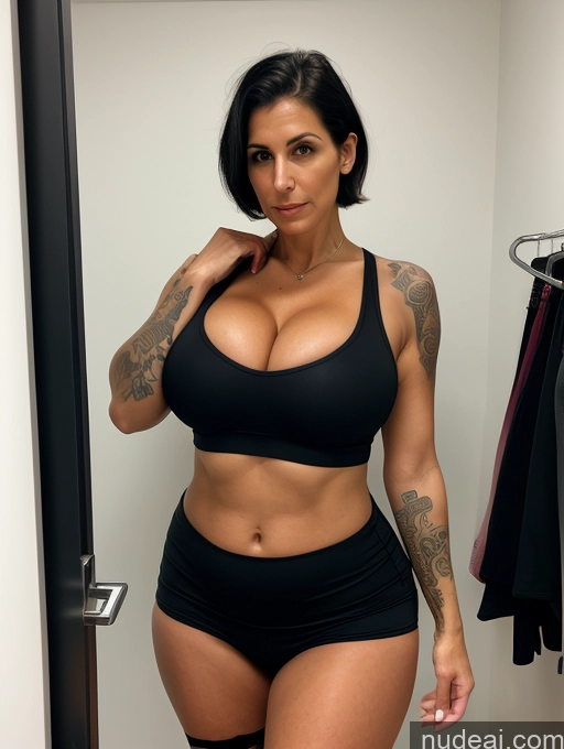 related ai porn images free for Pantyhose Tank Top Huge Boobs Tall Tanned Skin Tattoos Black Hair Bobcut Front View Cleavage Bright Lighting 30s Jewish Spandex Serious Milf Dominatrix Bending Over Changing Room