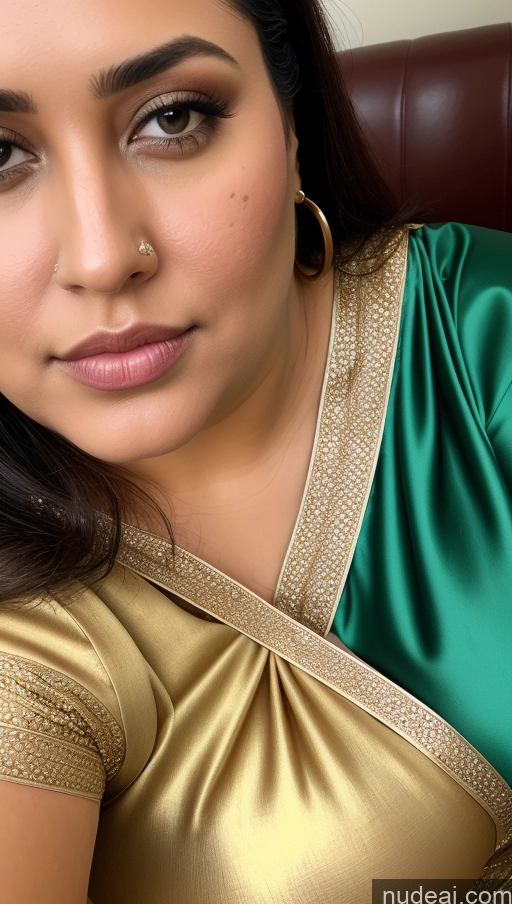 related ai porn images free for One Bright Lighting Detailed Skin Detail (beta) Woman Busty Thick Chubby Fat Persian 40s Seductive Close-up View Blouse Sari