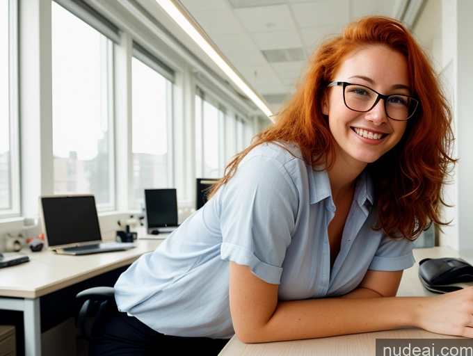 related ai porn images free for Woman One Small Tits Small Ass Thick Beautiful Glasses Happy Sexy Face Irish Film Photo Front View 18 Office Bright Lighting Messy Casual