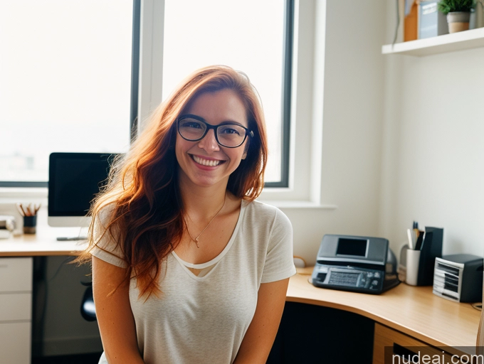 related ai porn images free for Woman One Small Tits Small Ass Thick Beautiful Glasses Happy Sexy Face Irish Film Photo Front View 18 Office Bright Lighting Messy Casual