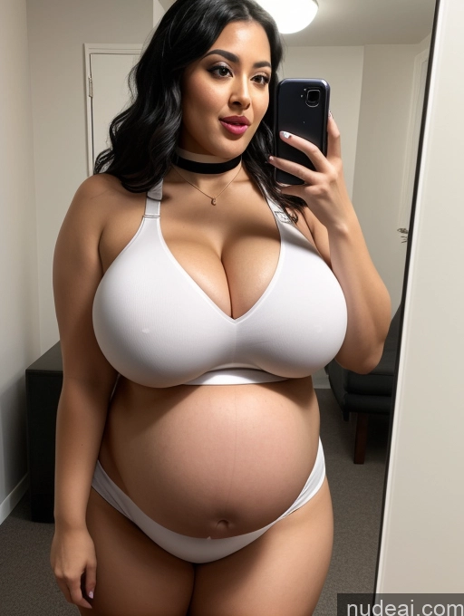 related ai porn images free for Huge Boobs Thick Chubby Short Pregnant Black Hair White Mirror Selfie Front View Cleavage Detailed Big Ass Ahegao Choker Crop Top