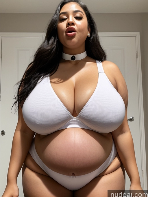 related ai porn images free for Huge Boobs Thick Chubby Short Pregnant Black Hair White Front View Cleavage Detailed Big Ass Ahegao Choker Crop Top Fat 18