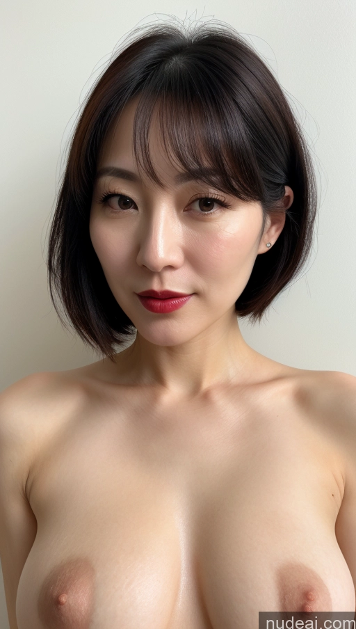 related ai porn images free for Woman One Lipstick Fairer Skin 40s Korean Beautiful Perfect Boobs Close-up View Black Hair