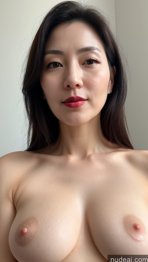 related ai porn images free for Woman One Lipstick Fairer Skin 40s Korean Beautiful Perfect Boobs Close-up View Black Hair