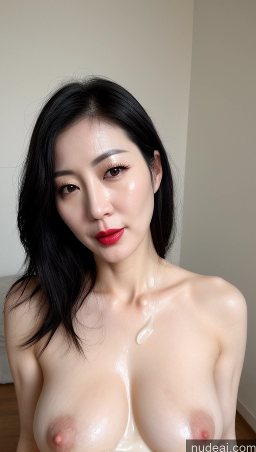 related ai porn images free for Woman One Lipstick Fairer Skin 40s Korean Beautiful Perfect Boobs Black Hair Cumshot
