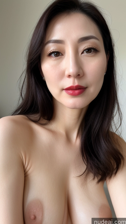 related ai porn images free for Woman One Lipstick Fairer Skin 40s Korean Beautiful Perfect Boobs Black Hair Close-up View