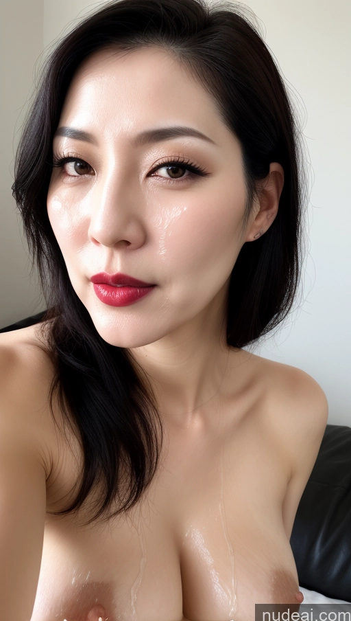 related ai porn images free for Woman One Lipstick Fairer Skin 40s Korean Beautiful Perfect Boobs Black Hair Cumshot