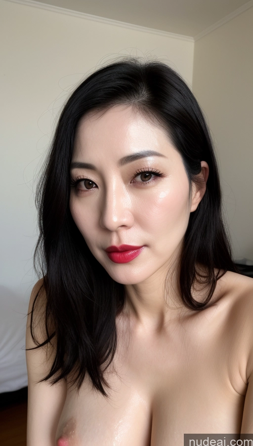 related ai porn images free for Woman One Lipstick Fairer Skin 40s Korean Beautiful Perfect Boobs Black Hair Cumshot