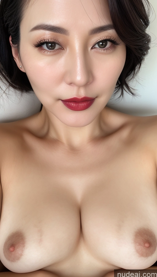 related ai porn images free for Woman One Lipstick Fairer Skin 40s Korean Beautiful Perfect Boobs Black Hair Close-up View
