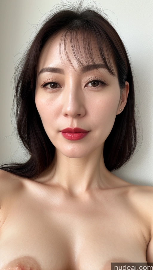 related ai porn images free for Woman One Lipstick Fairer Skin 40s Korean Beautiful Perfect Boobs Black Hair Close-up View