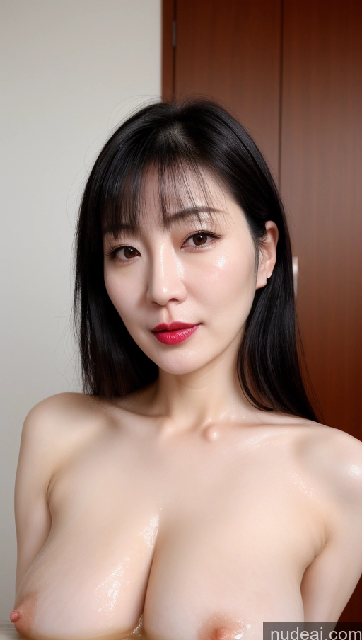 related ai porn images free for Woman One Lipstick Fairer Skin 40s Korean Beautiful Perfect Boobs Black Hair Cumshot