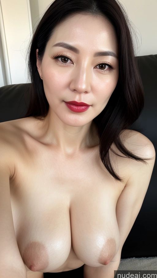 related ai porn images free for Woman One Lipstick Fairer Skin 40s Korean Beautiful Perfect Boobs Black Hair Close-up View
