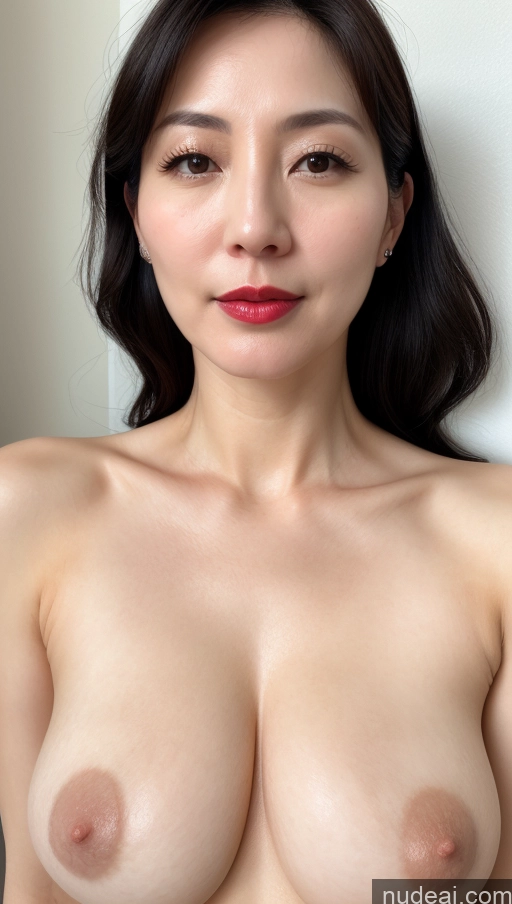 related ai porn images free for Woman One Lipstick Fairer Skin 40s Korean Beautiful Perfect Boobs Black Hair Close-up View